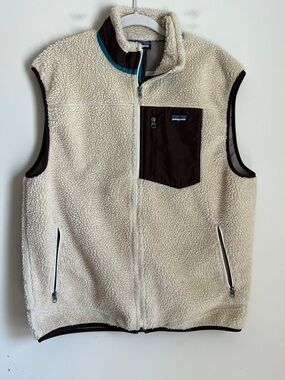 Vintage Patagonia Men's Retro Fleece Vest Deep Pile Sherpa Sz XL